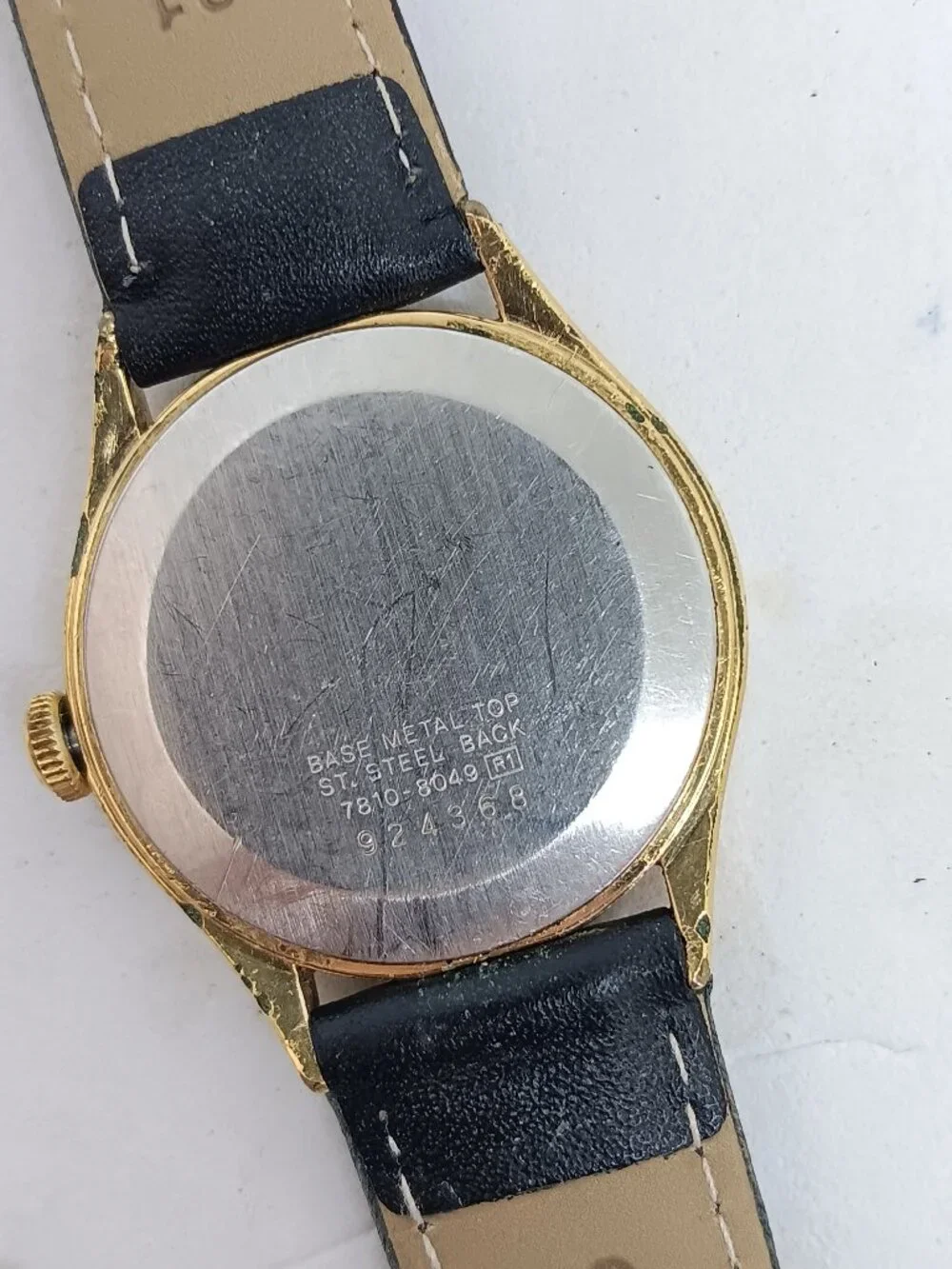 VINTAGE 1979 Seiko 7810-8049 Men’s 33mm Gold Tone Mirror Dial Watch PLS READ